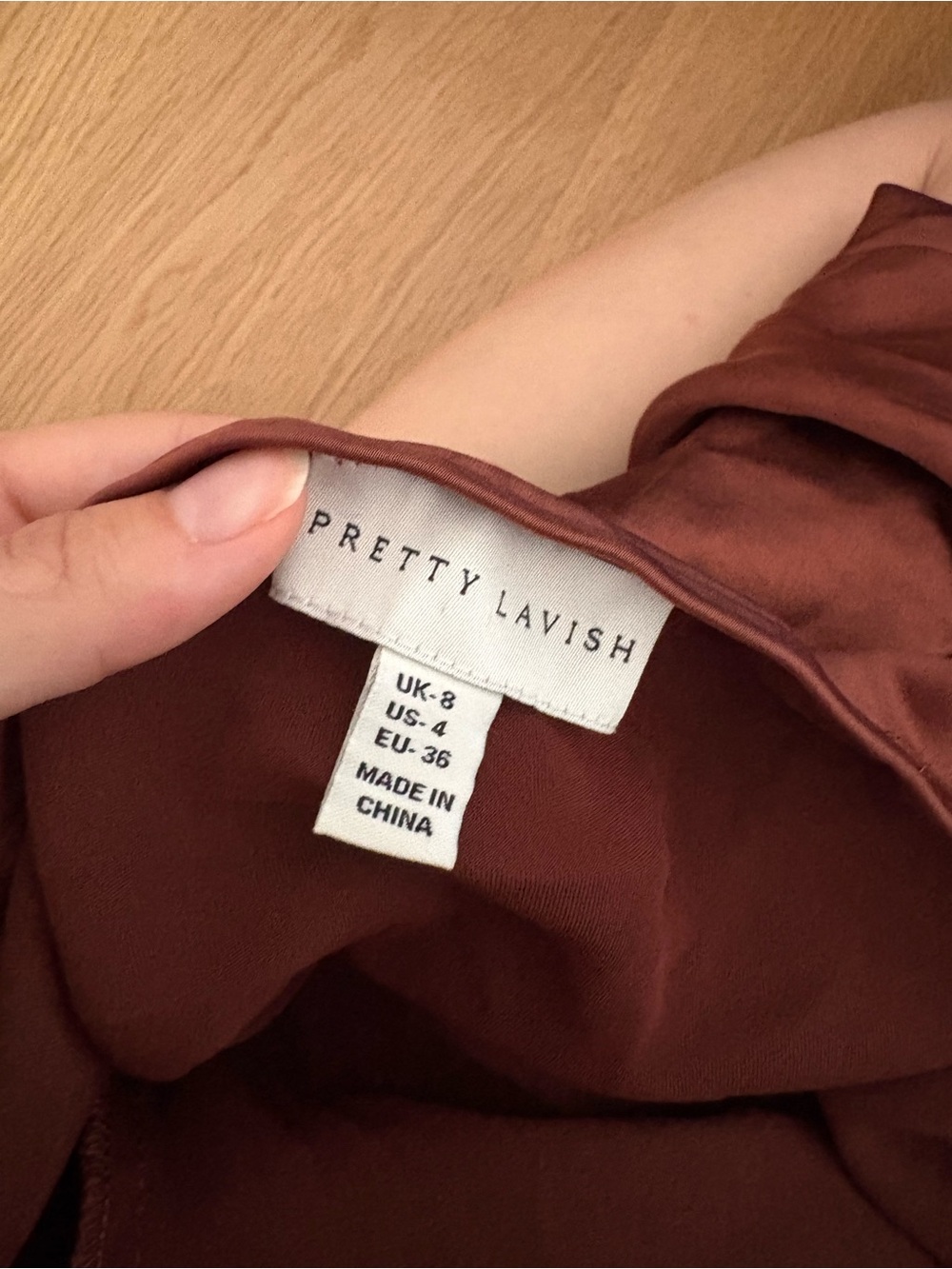 Pretty Lavish Rust Dress - Picture 2 of 3
